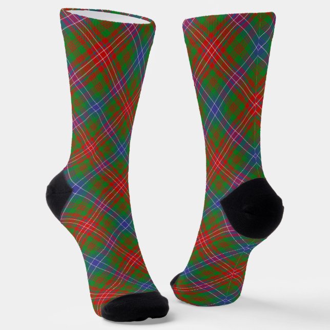 Clan Wilson Tartan Socken (Gewinkelt)