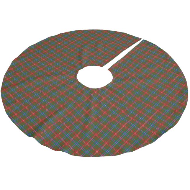 Clan-WilsonTartan Polyester Weihnachtsbaumdecke (Schrägansicht)