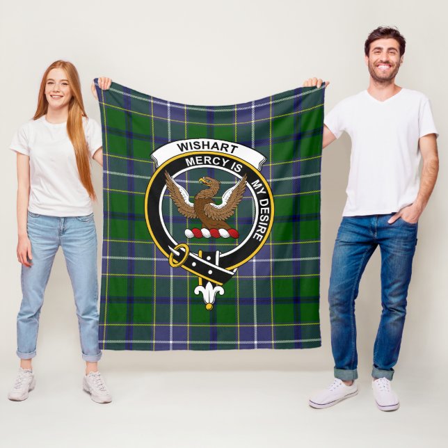 Clan Wishart Jagd Tartan Kariert Fleecedecke (Beispiel)