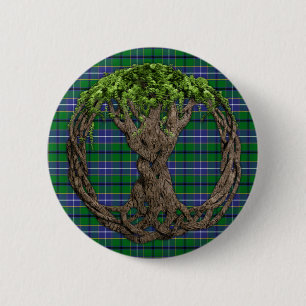 Clan Wishart Jagdtartan und keltischer Baum des Le Button