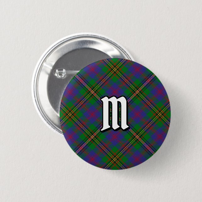 Clan Wood Tartan Button (Vorne & Hinten)
