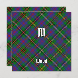 Clan Wood Tartan Einladung