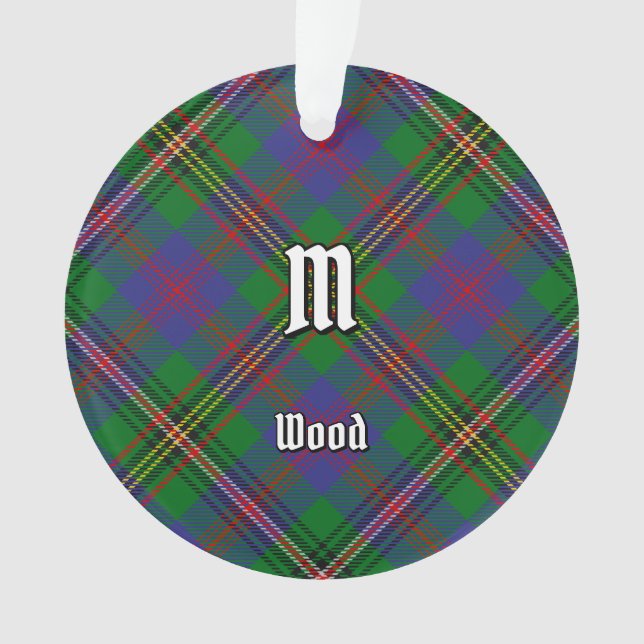 Clan Wood Tartan Ornament (Vorderseite)