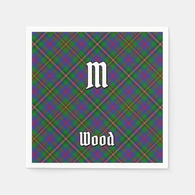Clan Wood Tartan Serviette (Vorderseite)