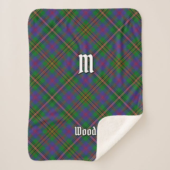 Clan Wood Tartan Sherpadecke (Vorderseite)