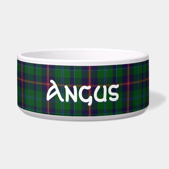 Clan Young Custom Tartan Kariert Pet Bowl Napf (Vorderseite)