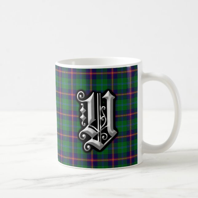 Clan Young Letter Y Monogram Tartan Tasse (Rechts)
