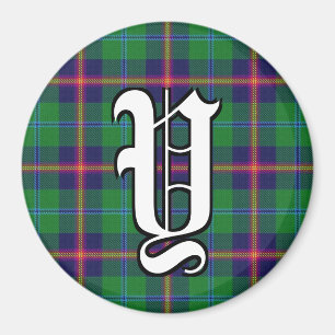 Clan Young Tartan Kariert Accents Magnet