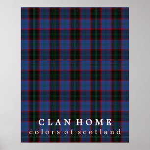 Clan-Zuhause-Farben von SchottlandTartan Poster