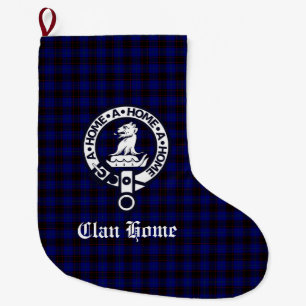 Clan Zuhause Wappen Abzeichen und Tartan Großer Weihnachtsstrumpf