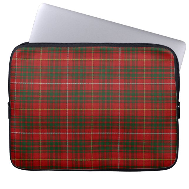 ClanBrucetartan-karierte Laptop-Abdeckung Laptopschutzhülle (Vorderseite)