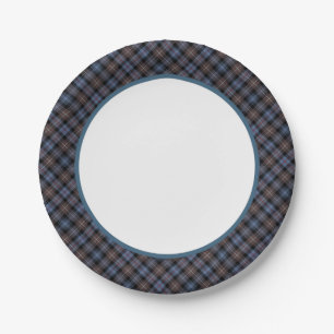Clander mackenzie verwitterte Tartan-Grenze Pappteller