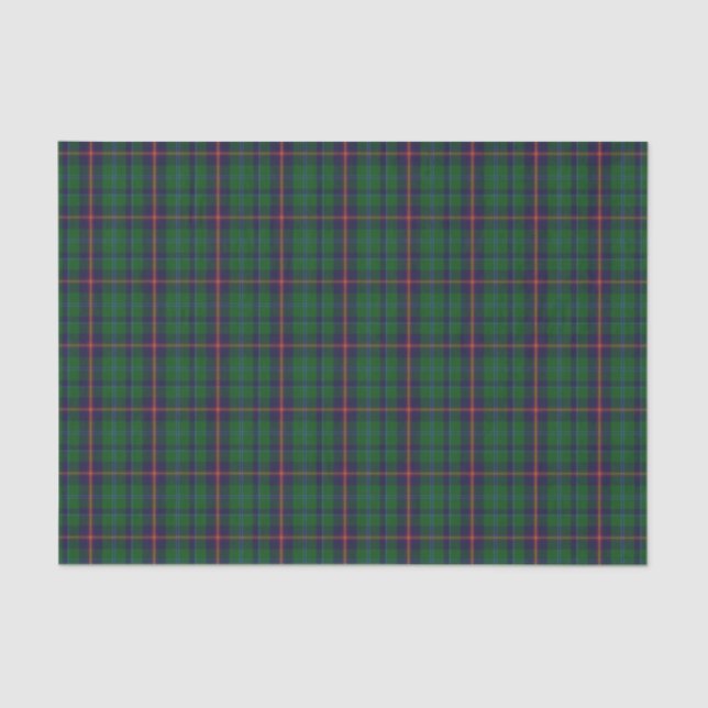 Clanjunger Tartan-kariertes Seidenpapier (Vorderseite)