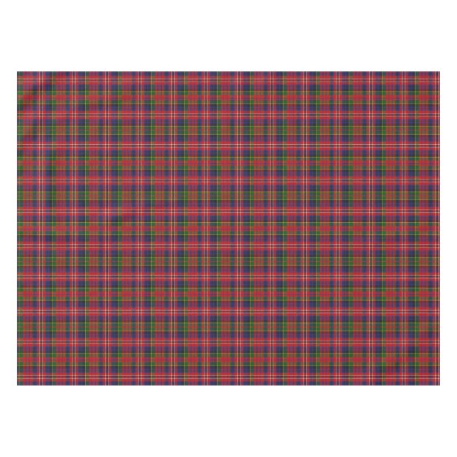 ClanMacPhersontartan-karierter Tabellen-Stoff Tischdecke (Vorderseite (Horizontal))