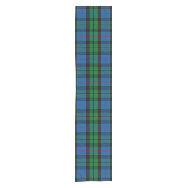 ClanMorrisonTartan Kurzer Tischläufer (Vorderseite)
