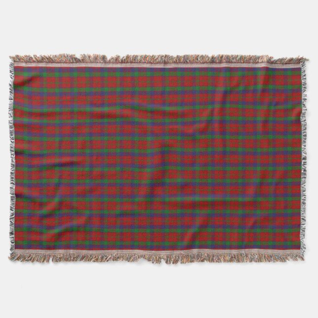 ClanRobertsonTartan Decke (Vorderseite)