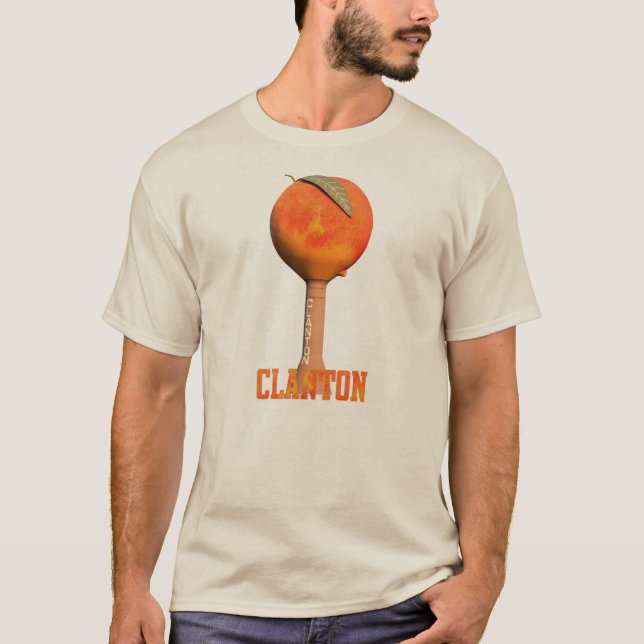 Clanton, AL Pfirsich-T - Shirt (Vorderseite)