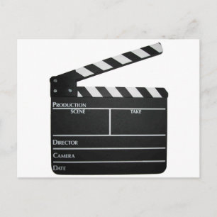 Clapboard Film Movie Slate Postkarte