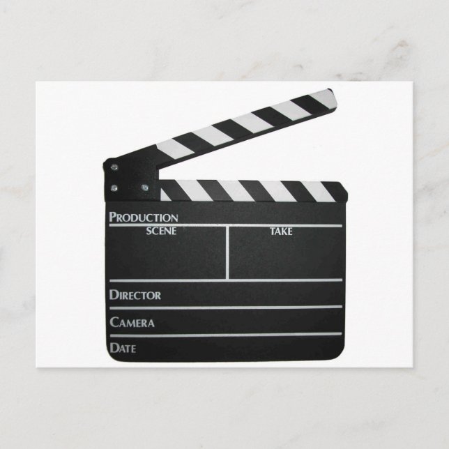 Clapboard Film Movie Slate Postkarte (Vorderseite)