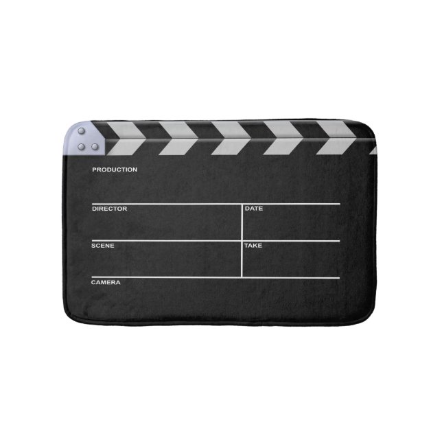Clapperboard Kino Badematte (Vorderseite)