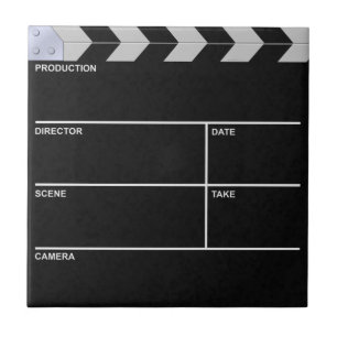 clapperboard Kino Fliese