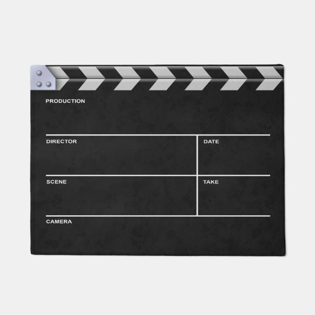 Clapperboard Kino Fußmatte (Vorderseite)