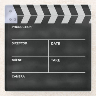 Clapperboard Kino Glasuntersetzer