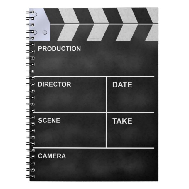 Clapperboard Kino Notizblock (Vorderseite)