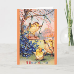 Clapsaddle: Swinging Biddy Feiertagskarte