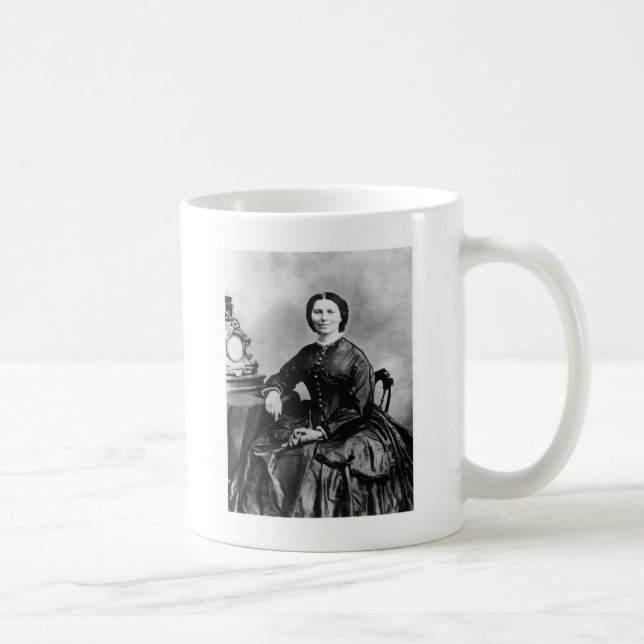 Clara Barton Portrait ~ Vintages 1866 Foto Tasse (Rechts)