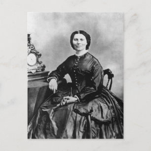 Clara Barton Porträt ~ Vintage 1866 Foto Postkarte