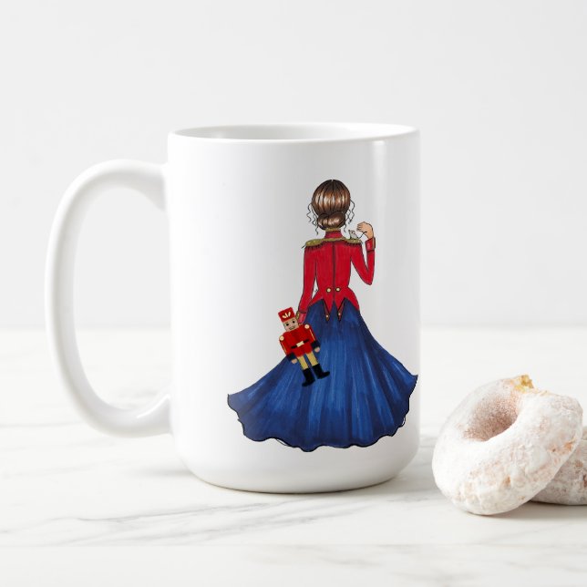 Clara, die Maus und der Nutcracker Soldier Kaffeetasse (Mit Donut)