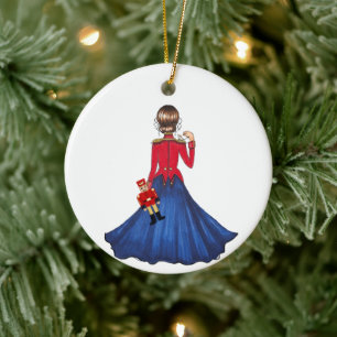 Clara, die Maus und der Nutcracker Soldier Toy Keramik Ornament