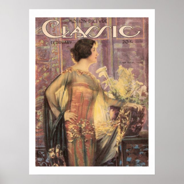 Clara Kimball Young Vintag Movie Magazine Print Poster (Vorne)