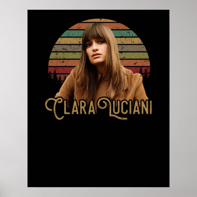 Clara Luciani Vintag Retro Poster (Vorne)