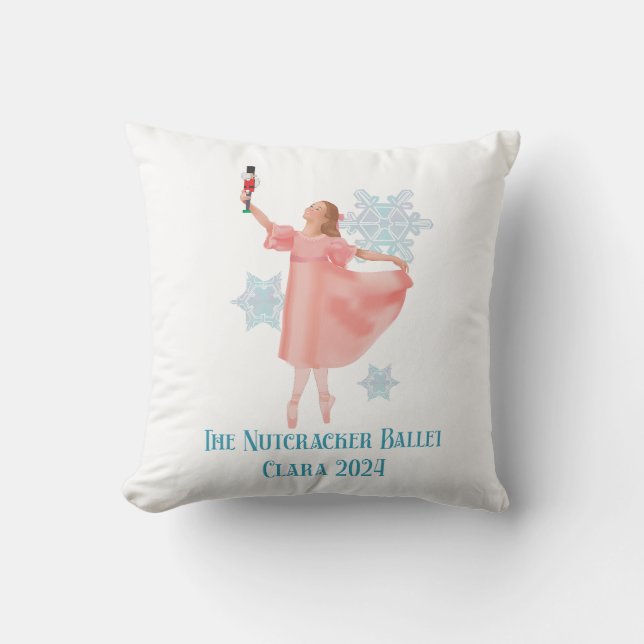 Clara mit Nutcracker 2024 Kissen (Vorderseite)
