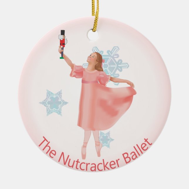 Clara Nutcracker Keramik Ornament (Vorne)