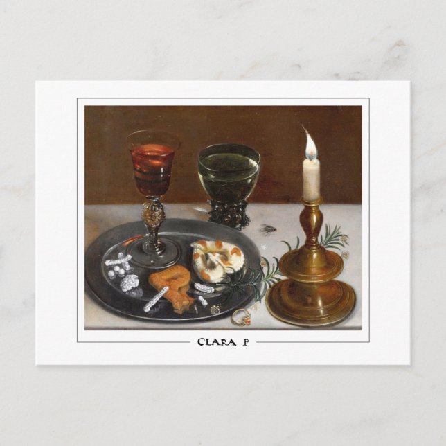 Clara Peeters #9 - Fine Art Postcard Postkarte (Vorderseite)
