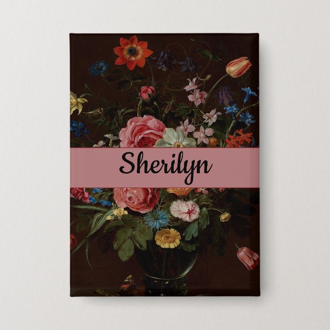 Clara Peeters: Ein Bouquet von Blume - Button (Vorderseite)