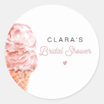 CLARA Retro Ice Creme Blush Brautparty Favor Cl