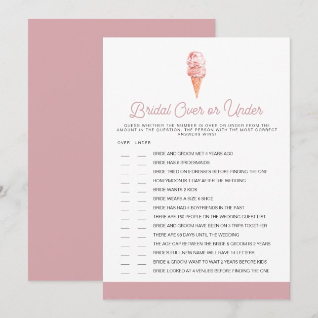 CLARA Retro verscheucht unter Brautparty Einladung (Vorne/Hinten)