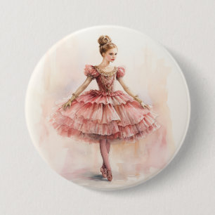 Clara (Rote Haare) aus dem Nussknacker-Ballett Button