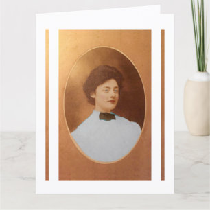 Clara Sage Talla Johnson 1909 Porträt Fine Art Karte