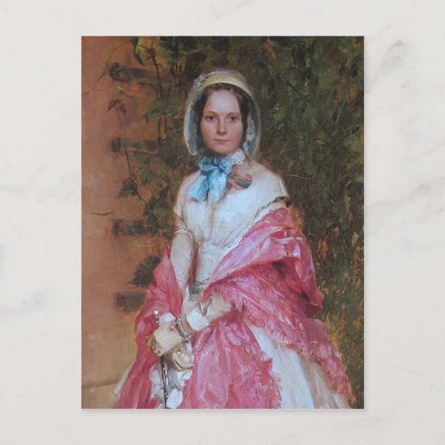 Clara Schmidt bereit, das Datum im Detail zu verlä Postkarte (Vorderseite)