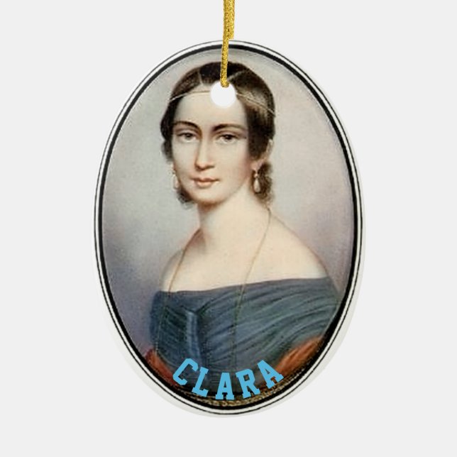 Clara Schumann (1838) Keramik Ornament (Vorne)