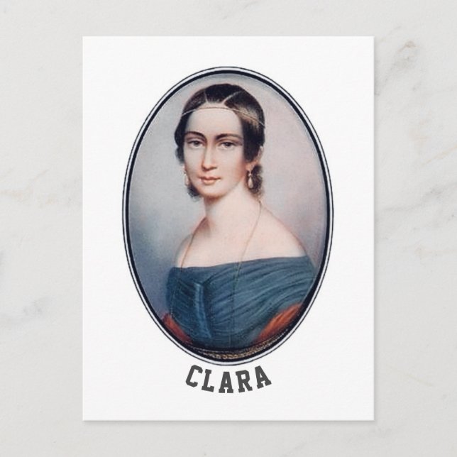 Clara Schumann (1838) Postkarte (Vorderseite)
