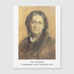 Clara Schumann, 1878 Magnetkarte