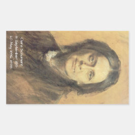 Clara Schumann, 1878 Rechteckiger Aufkleber