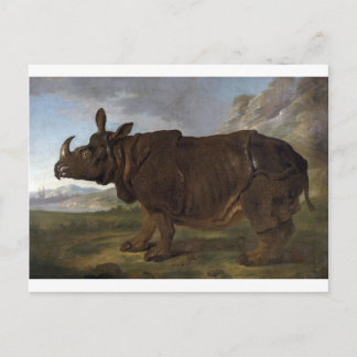Clara the Rhinoceros von Jean-Baptiste Oudry Postkarte
