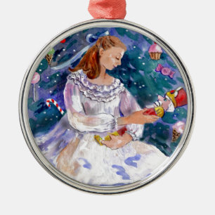 Clara und der Nussknacker Silbernes Ornament